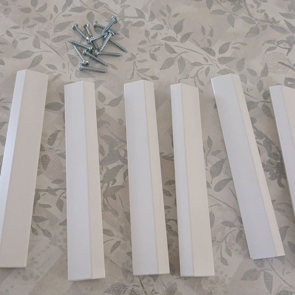 White Wall Mount Brackets with Screws